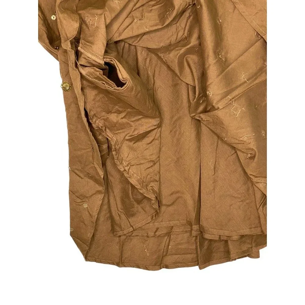 Vintage Judith Hart‎ Collection Skirt Womens 10 Brown Short Jeweled Accents